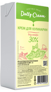 Крем на растительных маслах 30%, 1 л