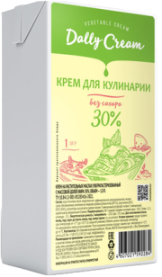 Крем на растительных маслах 30%, 1 л