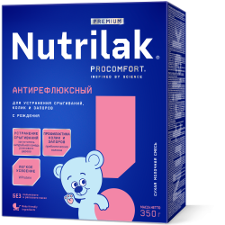 Смесь Nutrilak Premium Антирефлюксный с рождения, 350 г