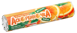 Конфета Аскорбиночка со вкусом апельсина, 2,7 г