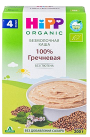 Каша HiPP (Хипп) безмолочная Гречневая, 200 г