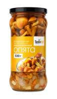 Опята маринованные консервированные стерилизованные, 580 мл/530 г (масса продукта 320 г) 