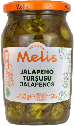 Перец Халапеньо маринованный резаный, 370 мл/330 г (масса продукта 150 г)
