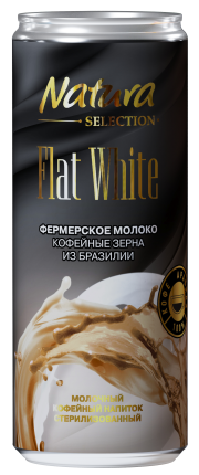 Молочный кофейный напиток FLAT WHITE, 220 мл