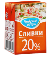 Сливки питьевые 20%, 200 мл