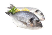 Дорадо 300-400 г/шт непотрошеная с головой IQF, весовая