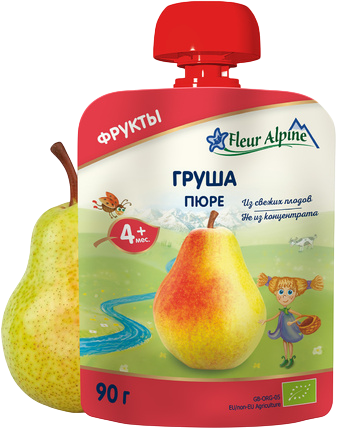 Пюре Fleur Alpine (Флер Альпин) Груша, 90 г 