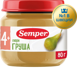 Пюре детское груша, 80 г