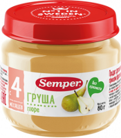 Пюре Semper (Сэмпер) Груша, 80 г