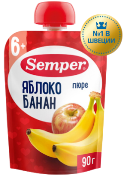 Пюре детское яблоко и банан, 80 г