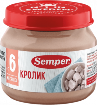Пюре детское Кролик, 80 г