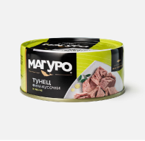 Филе-кусочки тунца полосатого в масле, 170 г