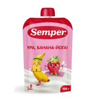 Пюре Банан Клубника с Йогуртом, 100 г