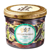 Грузди черные соленые резаные стерилизованные, 200 г (масса продукта 100 г)