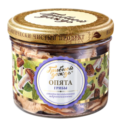 Опята маринованные стерилизованные, 200 г (масса продукта 100 г)