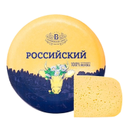 Сыр Российский экстра молодой 50%, весовой около 5,5-6 кг