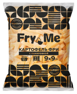 Картофель фри с панировкой 9х9 мм (FMS9) Fry Me Expert, 2,5 кг