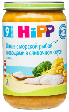 Пюре Лапша с морской рыбой и овощами в сливочном соусе, 190 г