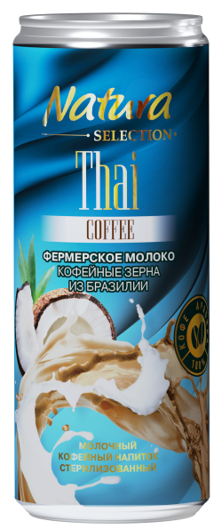 Молочный кофейный напиток THAI COFFEE со вк. кокоса и ванили, 220 мл