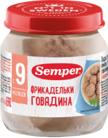 Пюре Semper (Сэмпер) Фрикадельки Говядина, 100 г