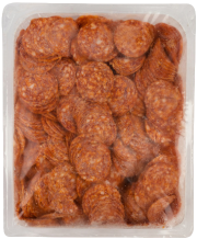 Колбаса Чоризо сырокопченая полусухая замороженная нарезка, 1 кг