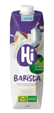Напиток соевый Hi с кокосом ультрапаст. 1,8%, 1л