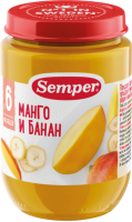 Пюре Semper (Сэмпер) Манго и банан, 190 г
