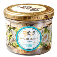 Грузди Белые соленые резаные,  200 г (масса продукта 100 г)