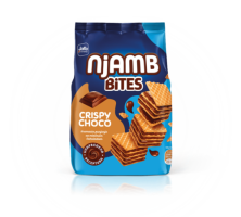 Вафли Njamb bites с нач. из молочного шоколада, 150 г