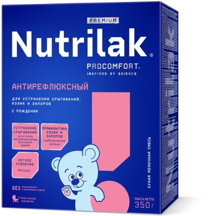 Смесь Nutrilak Premium Антирефлюксный с рождения, 350 г