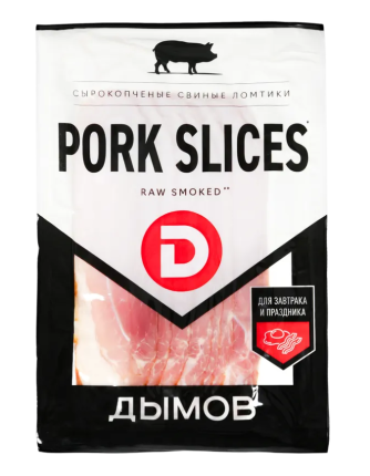Бекон сырокопченый Pork slices нарезка, 150 г
