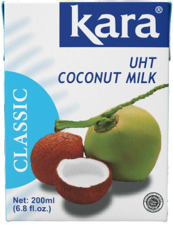 Растительный продукт Coconut milk на основе мякоти кокосового ореха 17%, 200 мл 